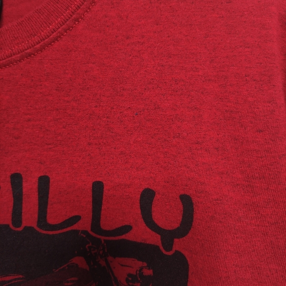 Hillbilly Harley Davidson Men's Large T Shirt Brick Red - Picture 5 of 6